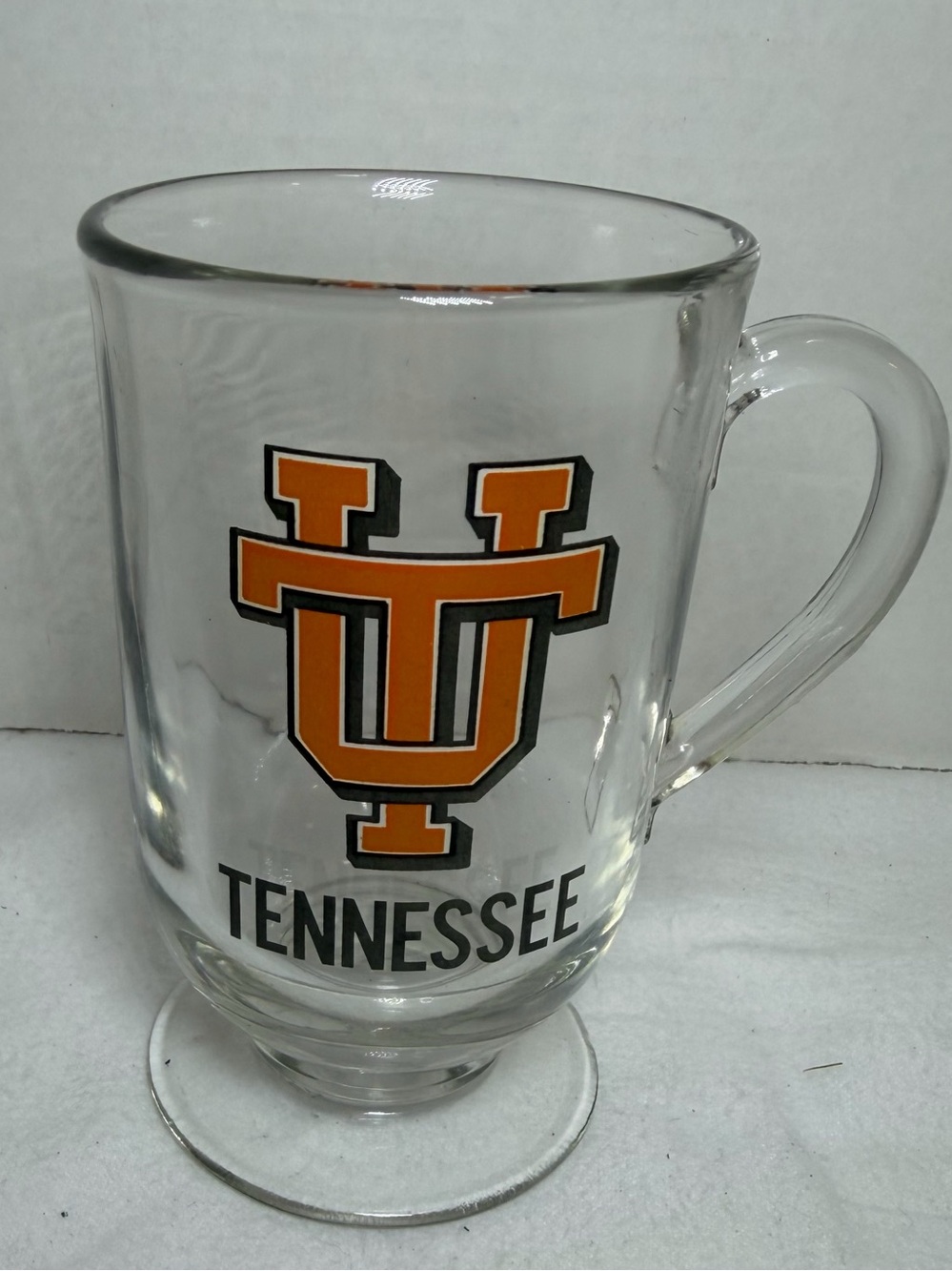 University of Tennessee Volunteers Glass Mug Cup 5 Inches Collegiate